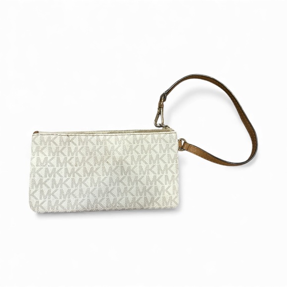 Michael Kors Cream and Tan Wristlet - Picture 3 of 5